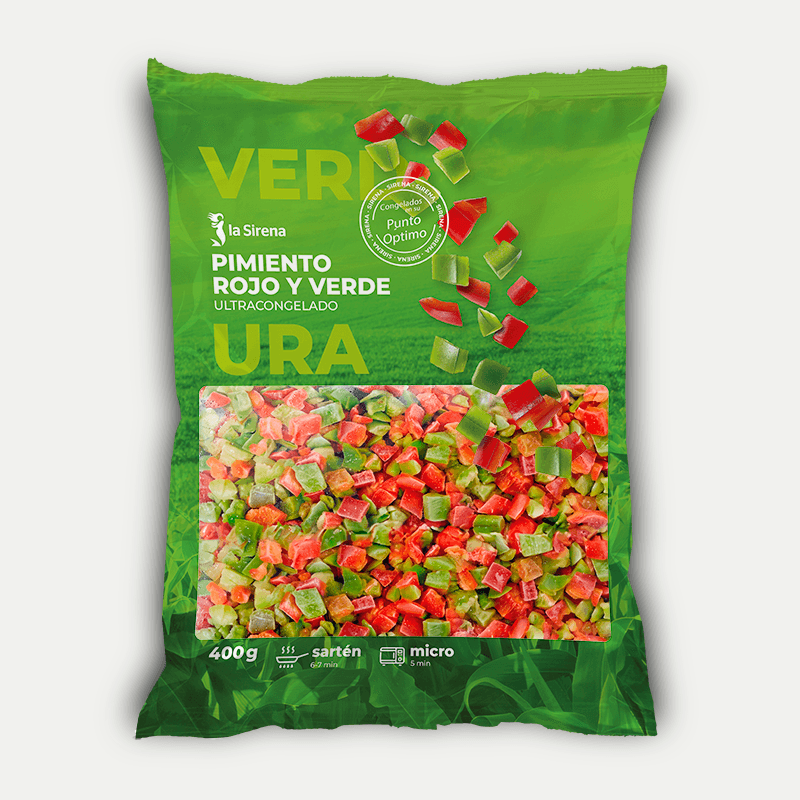Pimiento rojo y verde